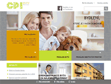 Tablet Screenshot of cpibyty.cz
